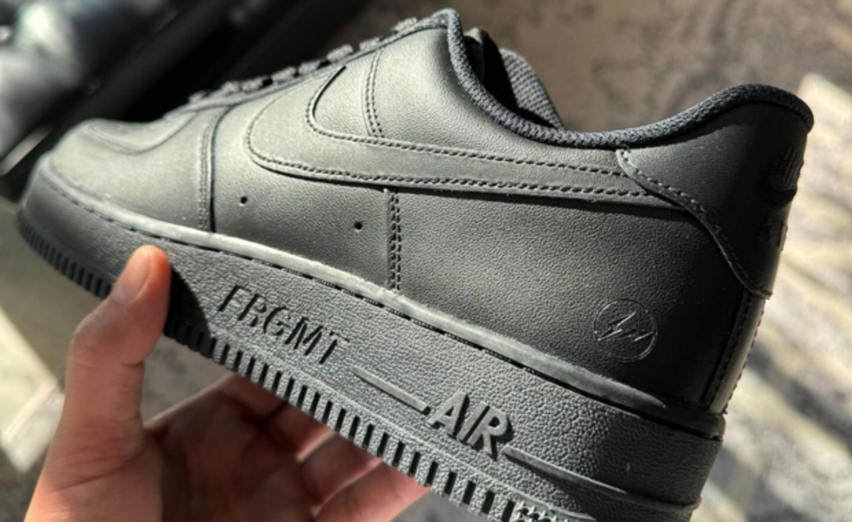 The fragment design x Nike Air Force 1 Low Triple Black Releases in 2024