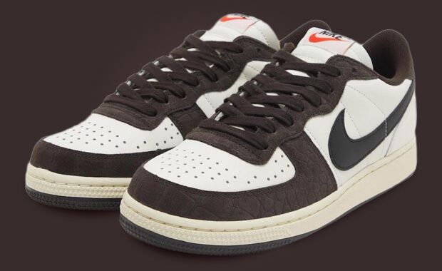 The Nike Terminator Low Appears With Brown Faux Croc Suede