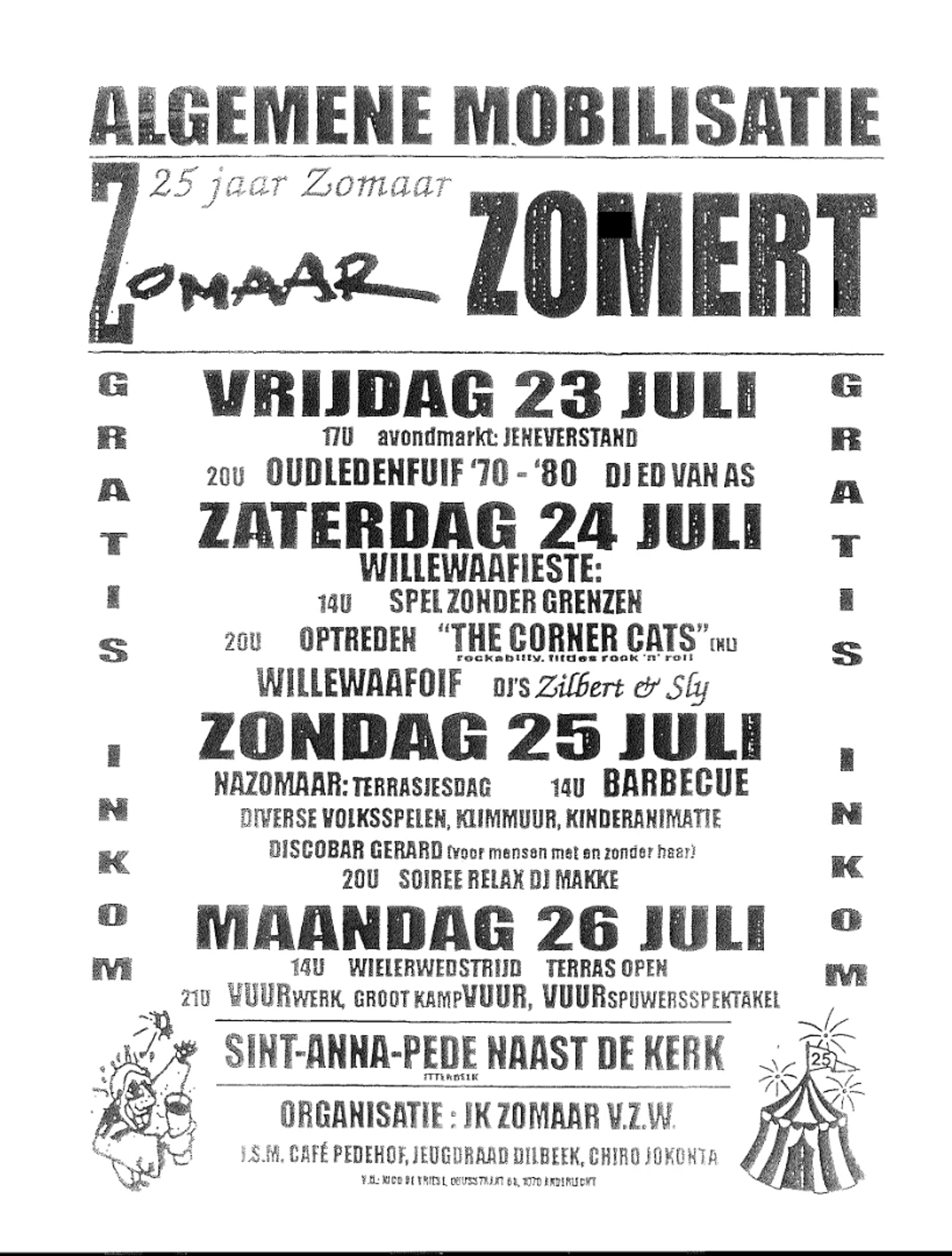 Zomaar Zomert eerste editie poster