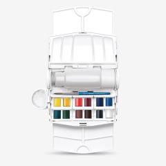 Winsor & Newton : Cotman : Field Plus Box Set : 12 Half Pans