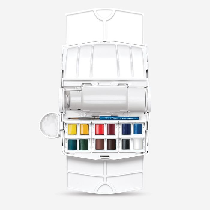 Winsor & Newton : Cotman : Field Plus Box Set : 12 Half Pans