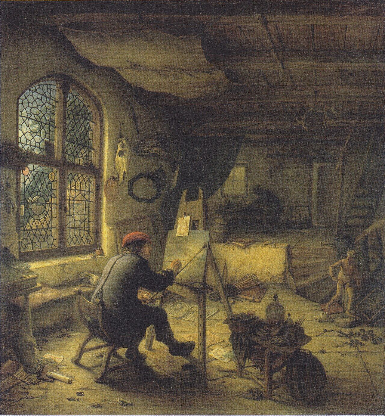 The Painter in His Studio, Adriaen van Ostade, 1663.