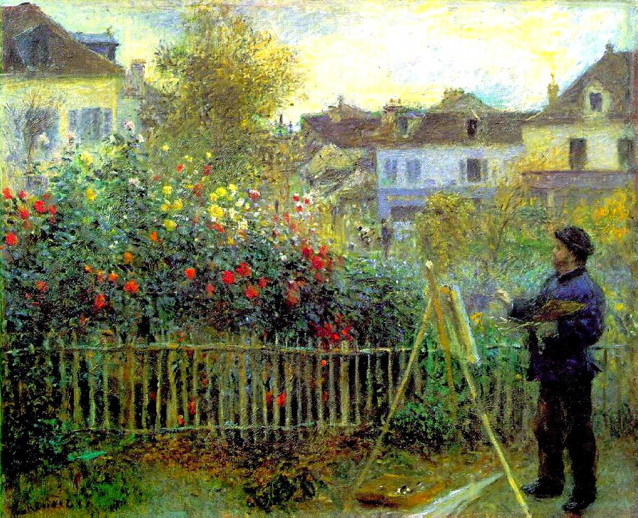 Pierre-Auguste Renoir’s painting of Claude Monet working outdoors