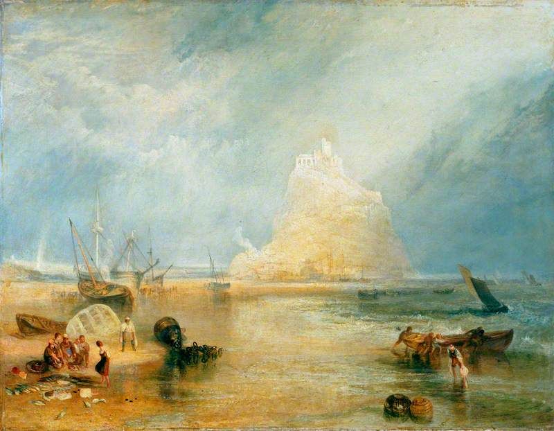 J. M. W. Turner’s view of St Michael’s Mount rising above the water near Marazion