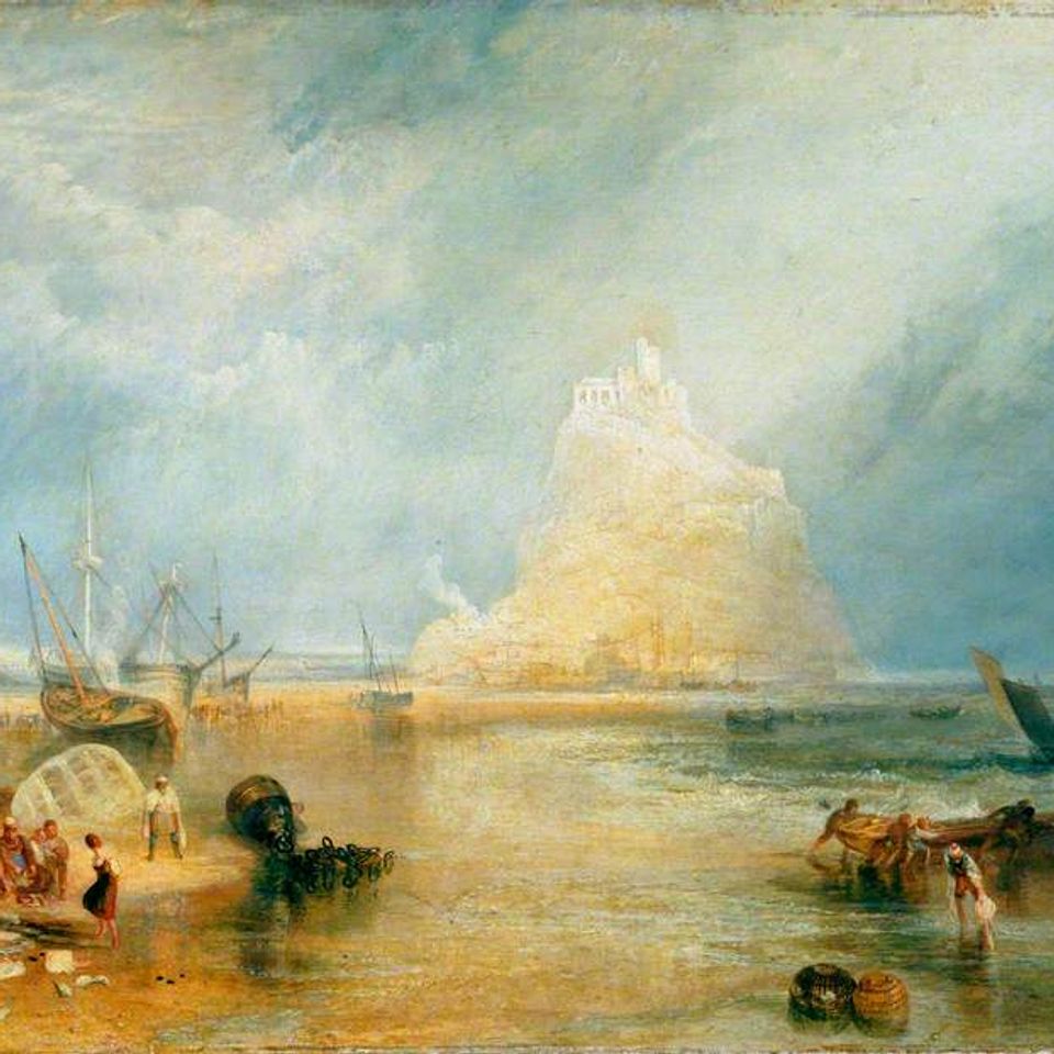 J. M. W. Turner’s view of St Michael’s Mount rising above the water near Marazion
