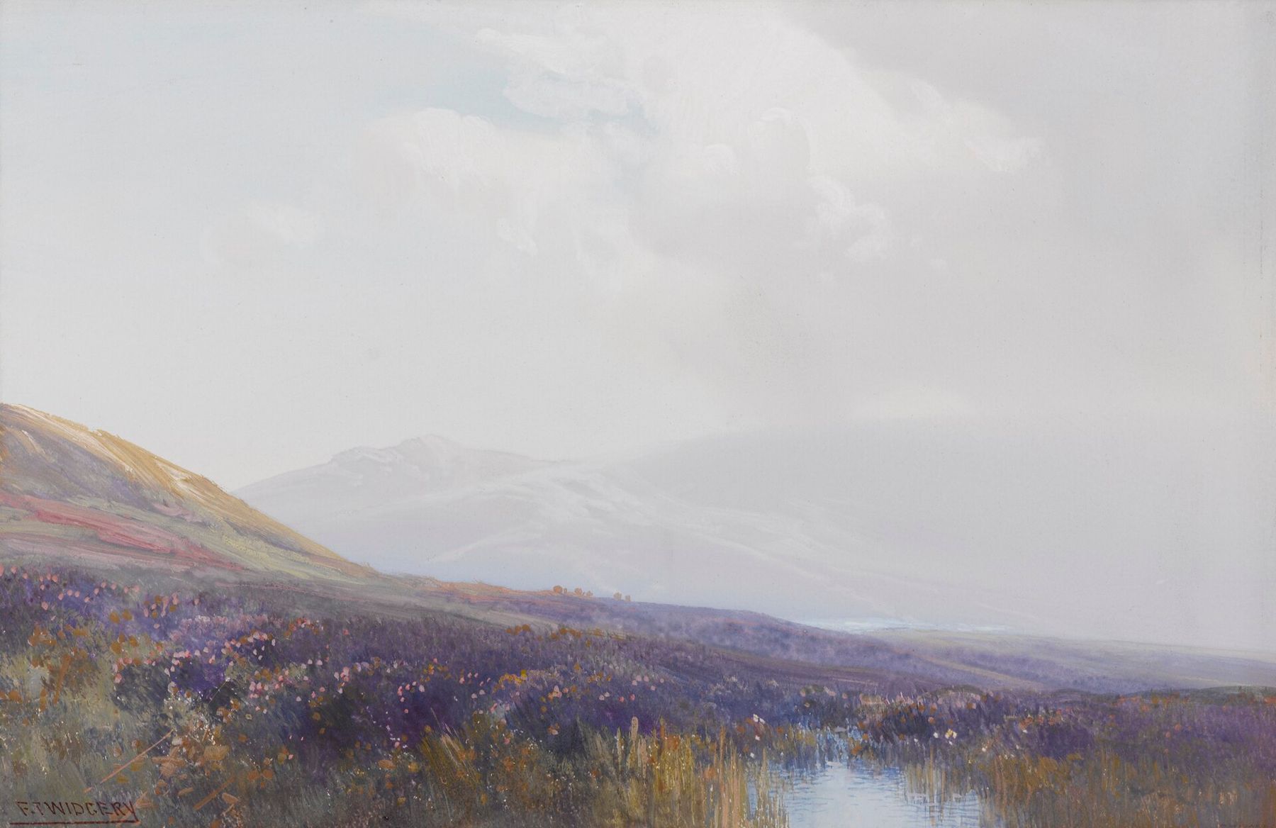 Frederick John Widgery’s view across Taw Marsh on Dartmoor