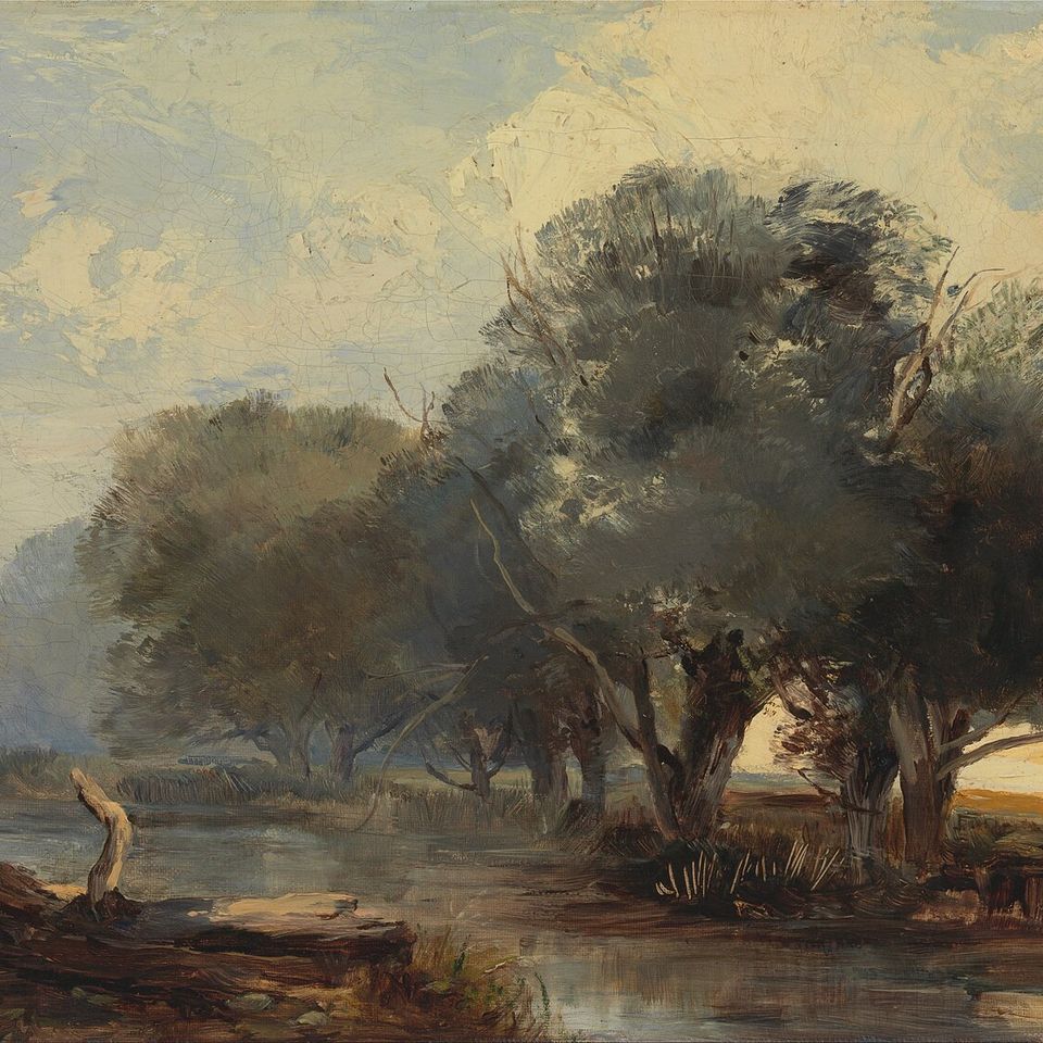 Henry Bright’s landscape of water, reeds and sky on the Norfolk Broads