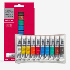 Winsor & Newton : Gouache Paint : 12ml : Set of 10