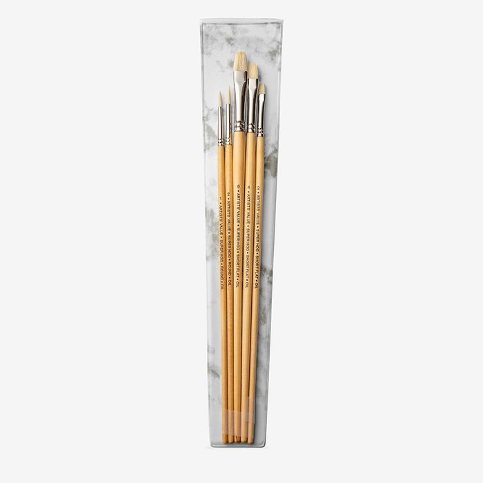 Pro Arte : Artist Value : Super Hog Wallet Brush Set : 5 Brushes