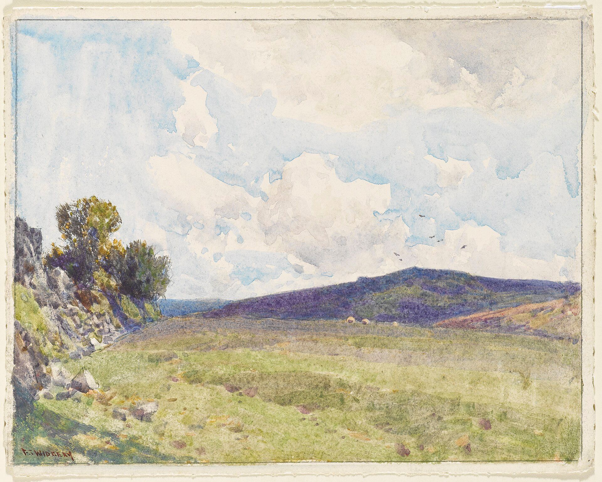 Frederick John Widgery’s Dartmoor landscape with granite tors and open moor