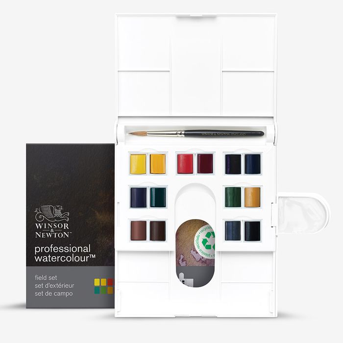 Winsor & Newton : Professional Watercolour : Compact : Set of 14 Half Pans