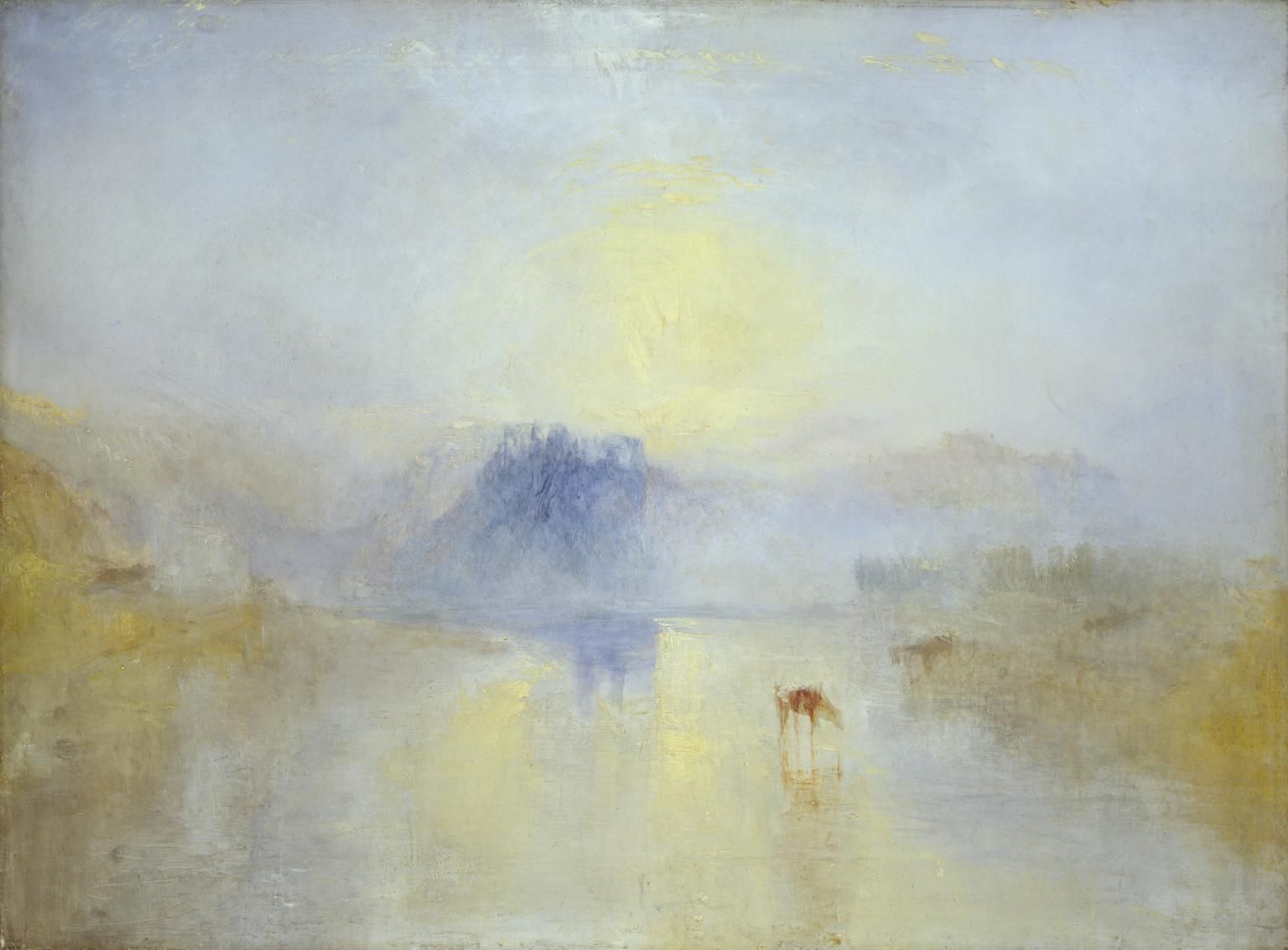 J. M. W. Turner’s Norham Castle, Sunrise, with the castle dissolving into luminous morning haze