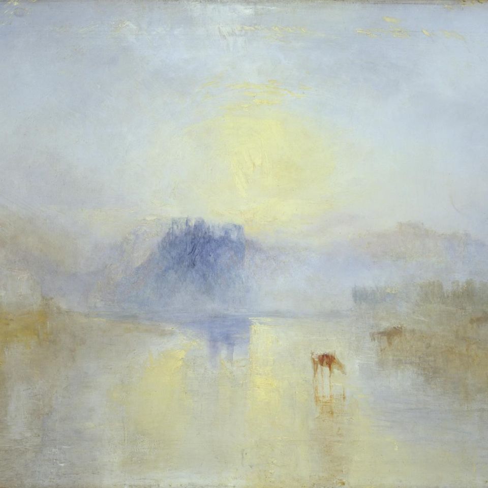 J. M. W. Turner’s Norham Castle, Sunrise, with the castle dissolving into luminous morning haze