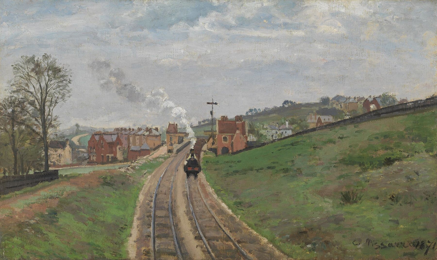 Camille Pissarro’s view of Lordship Lane Station in Dulwich