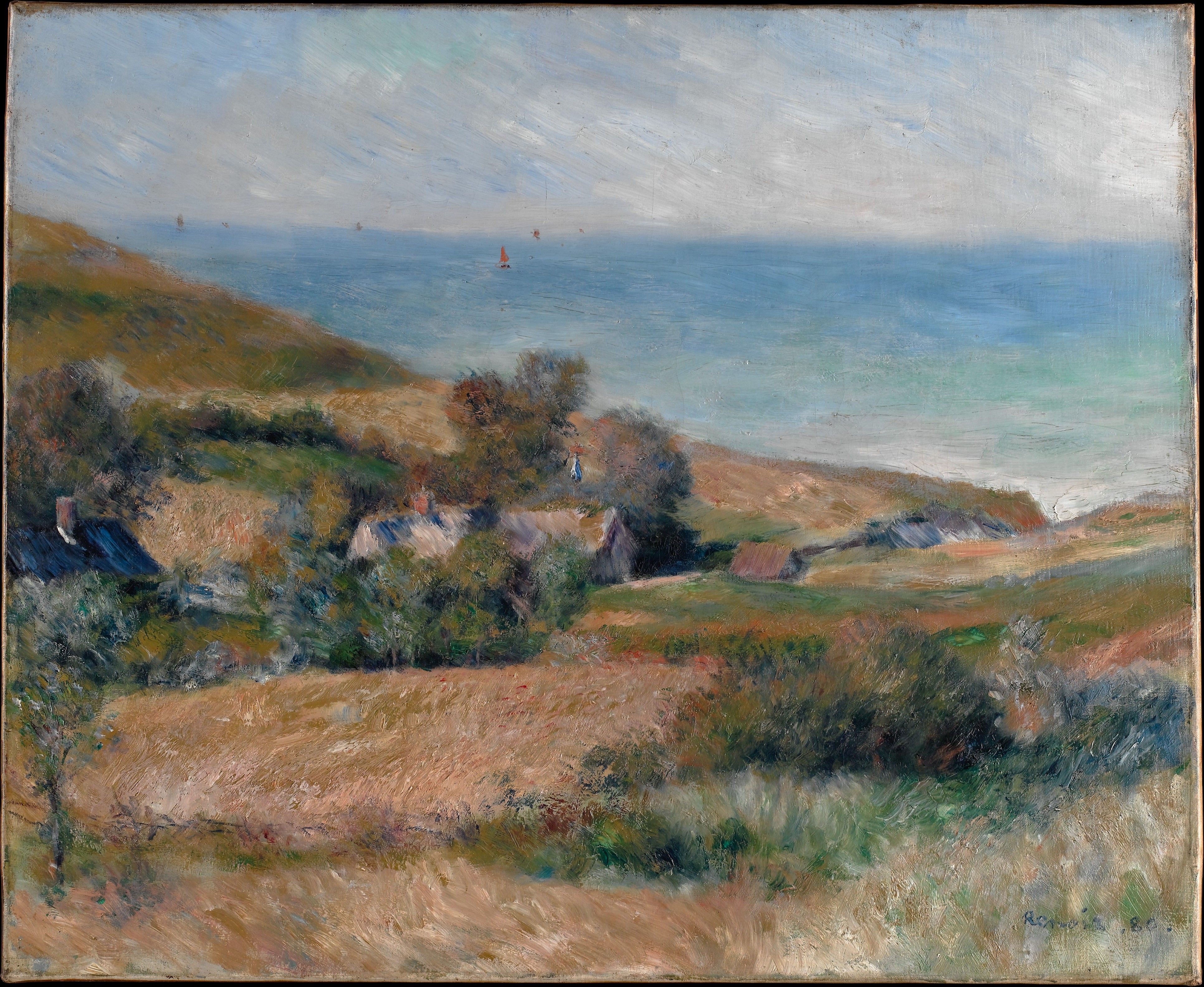 Auguste Renoir's View of the Seacoast near Wargemont in Normandy