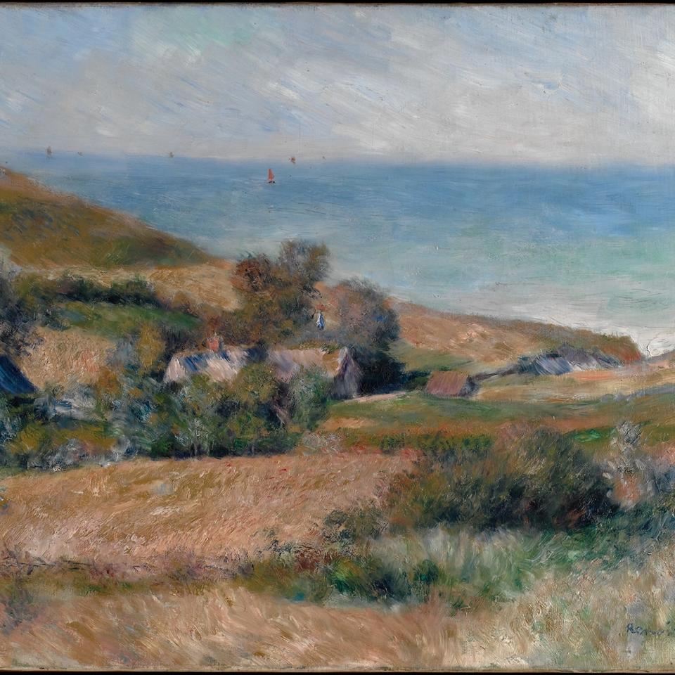 Auguste Renoir's View of the Seacoast near Wargemont in Normandy