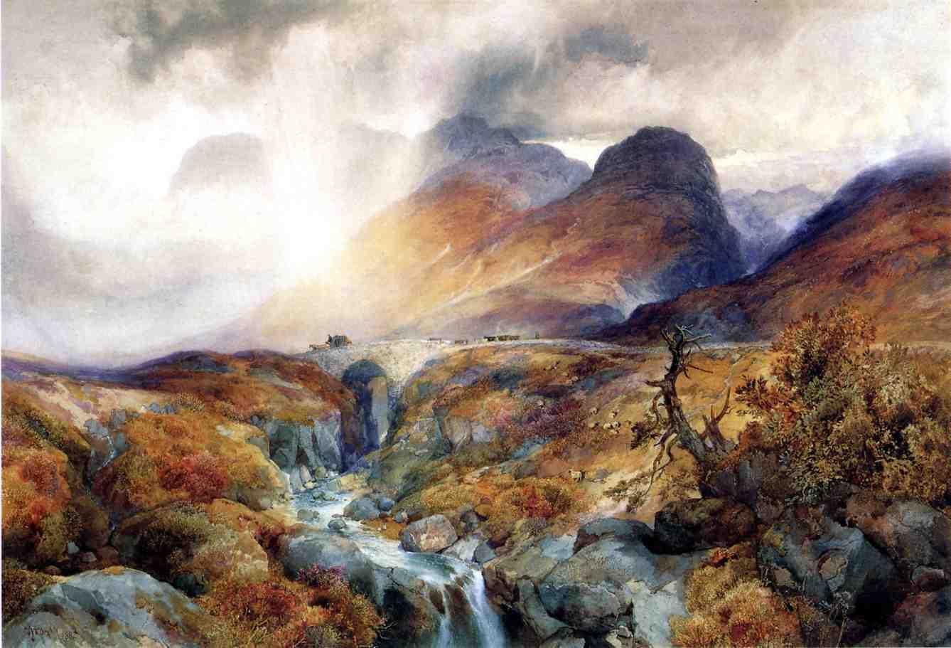 Thomas Moran’s painted view through the Pass of Glencoe