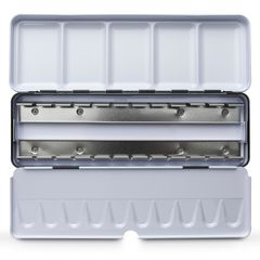 Jackson's : Black Folding Metal Watercolour Palette : Holds 12 Full or 24 Half Pans