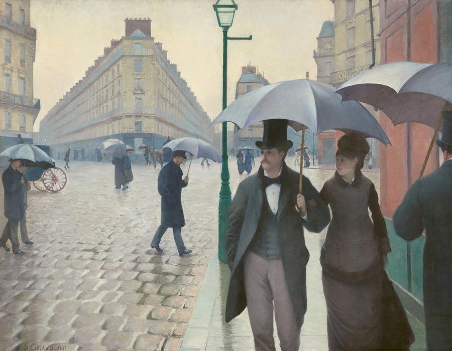 Paris Street; Rainy Day by Gustave Caillebotte