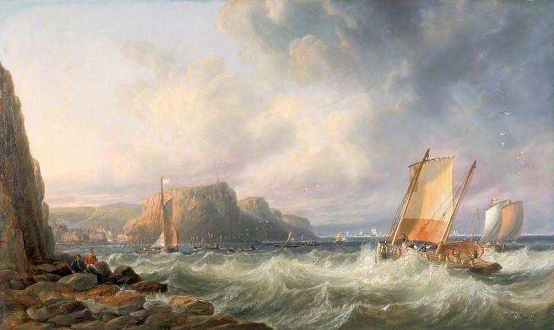 John Wilson Carmichael’s maritime view off the Yorkshire coast at Staithes