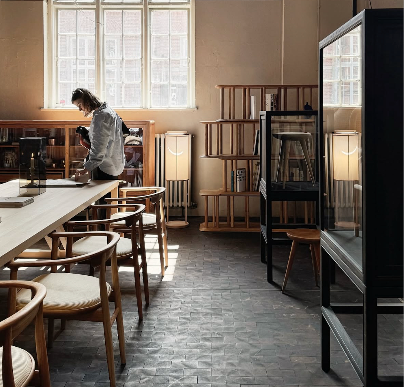 Yoshino table, cedar wood, Time & Style, OEO Studio, Noma Kyoto