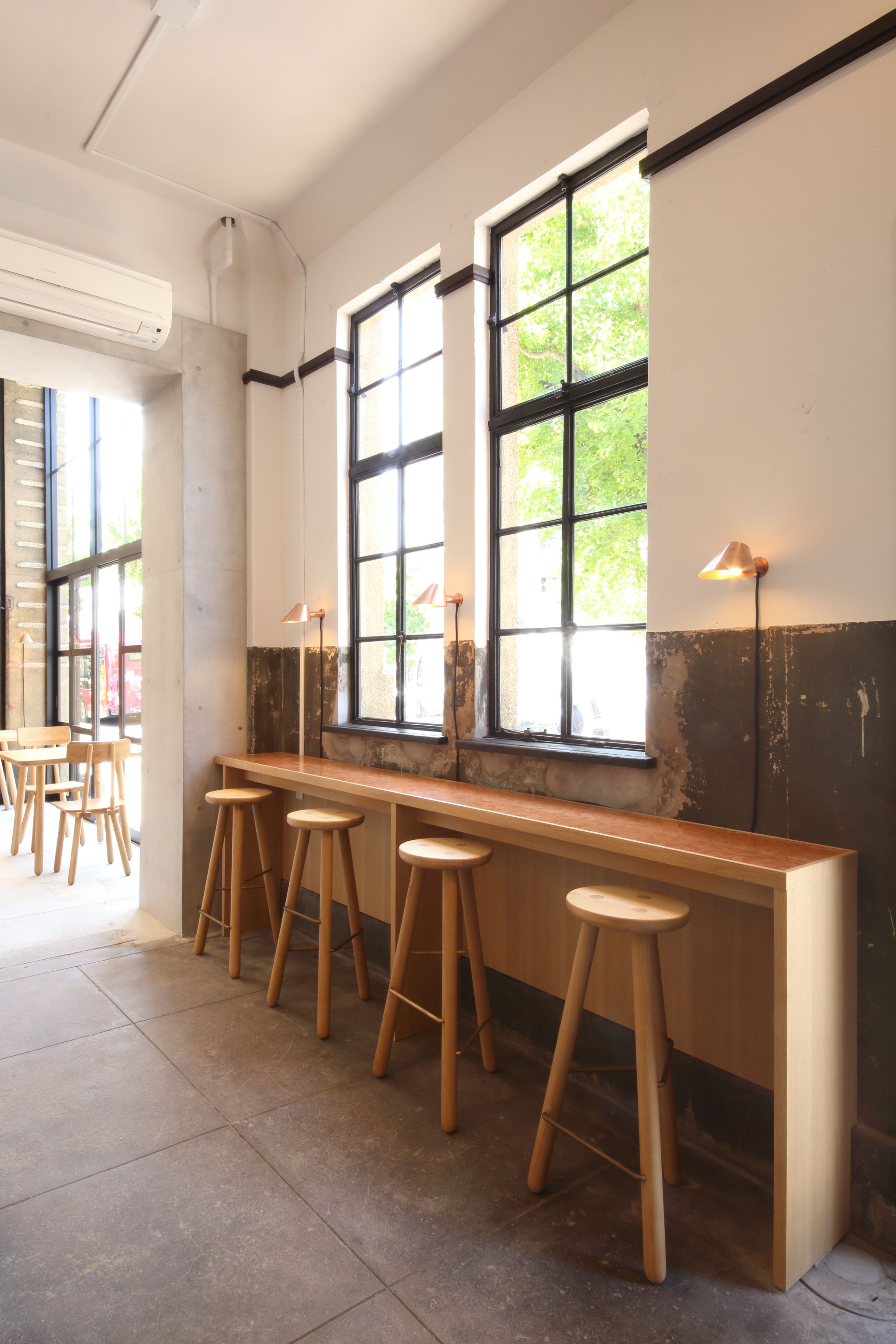 Interior view at Kaikado Café in Kyoto