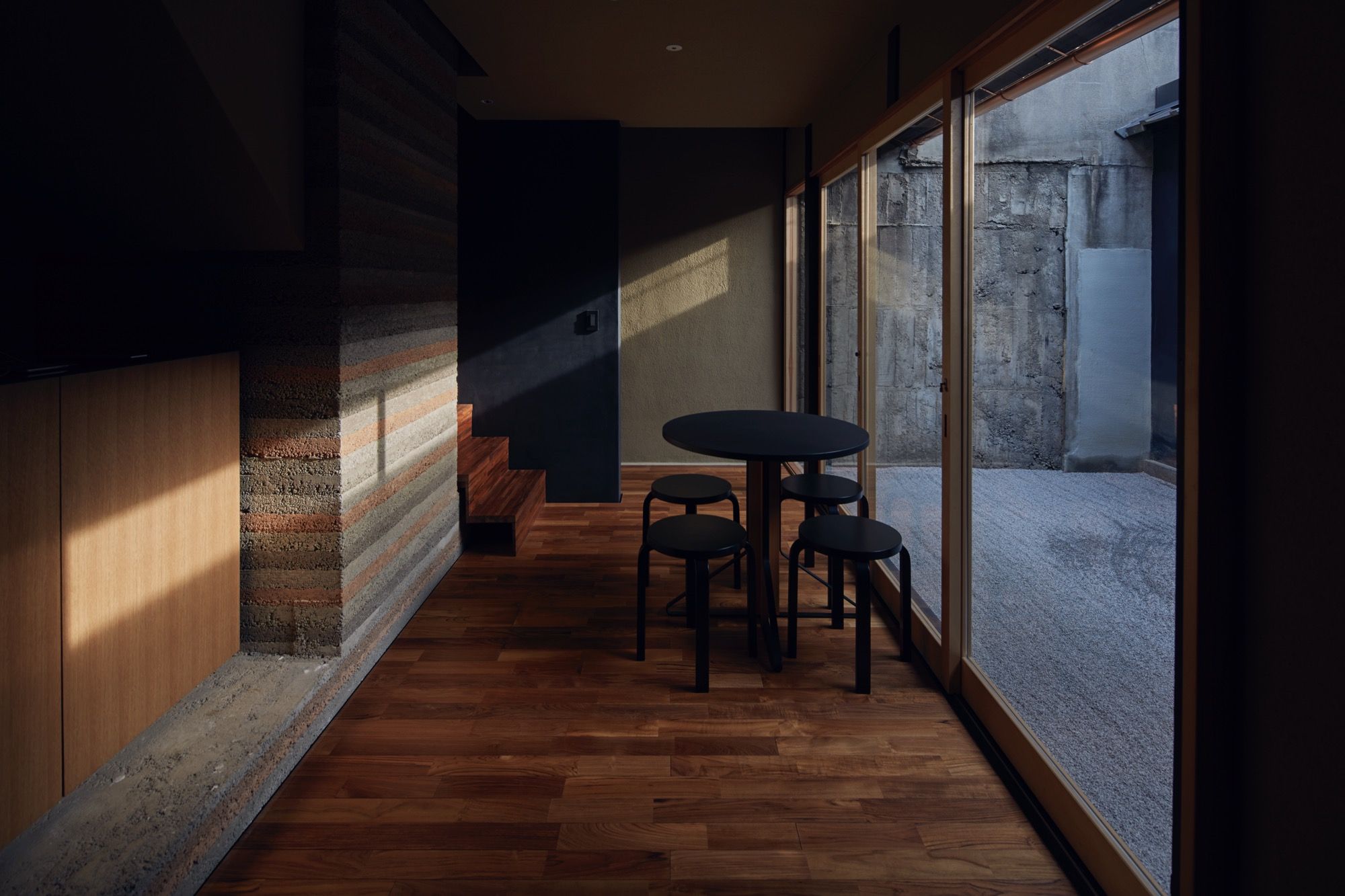 Living room view from Hosoo Residence in Kyoto
