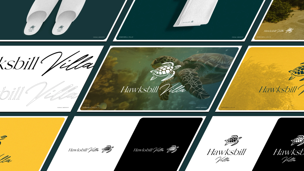 Hawksbill Villa Brand Identity Grid