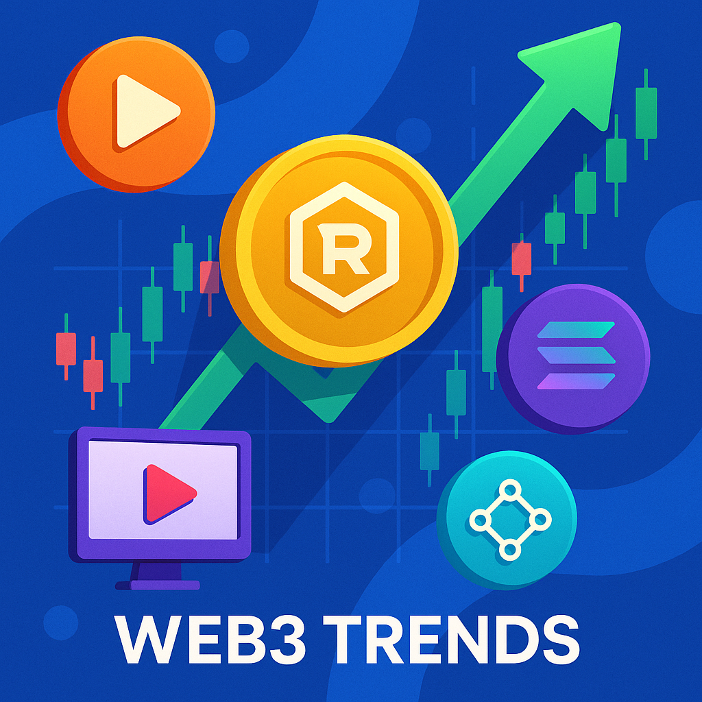 “A Web3 market chart highlighting tokens like Remittix and Solana rising amid altcoin and streaming token momentum.”
