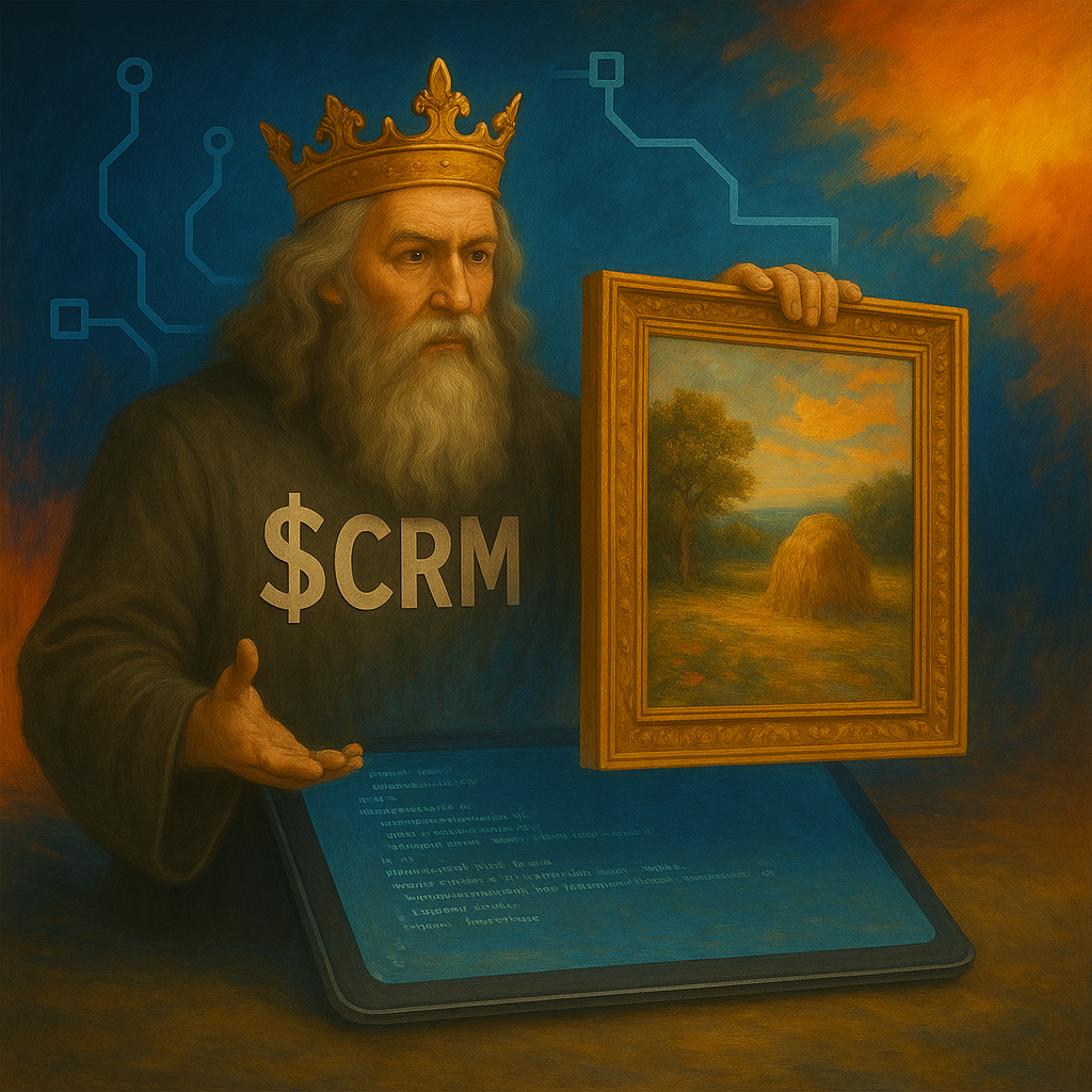 "A real hand-painted artwork emerging from the blockchain, representing CromaArt NFT revolution."