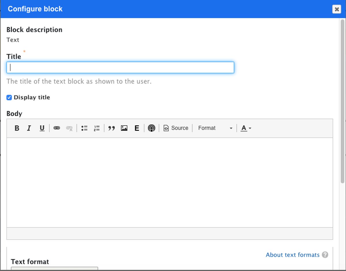 adding block description in layout builder