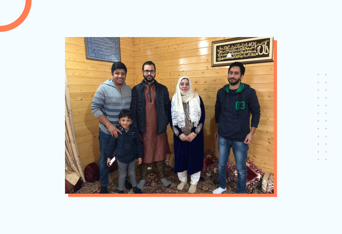 Bassam with his family