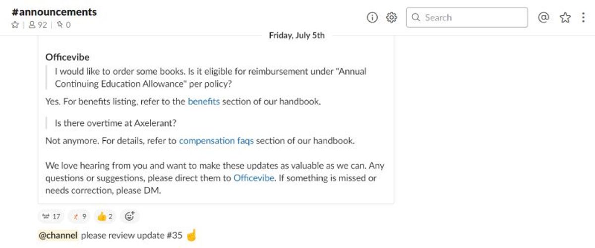 Axelerant-Officevibe-Feedback