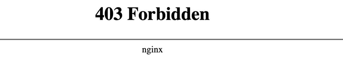Nginx Web Server Security Settings