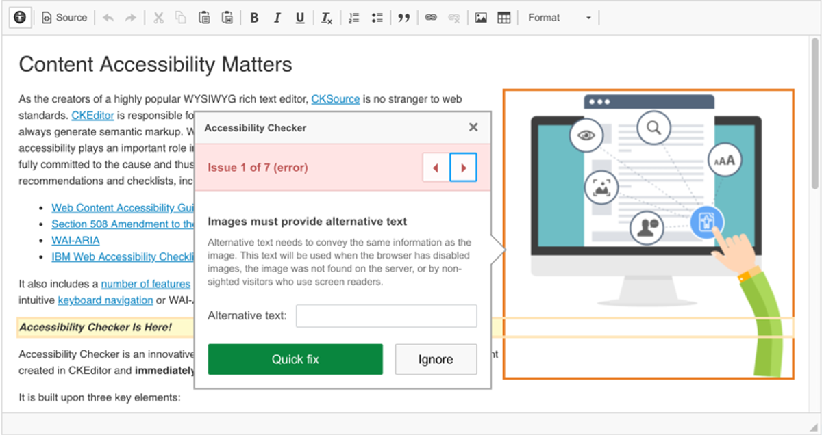 Information on Content Accessibility Matters 
