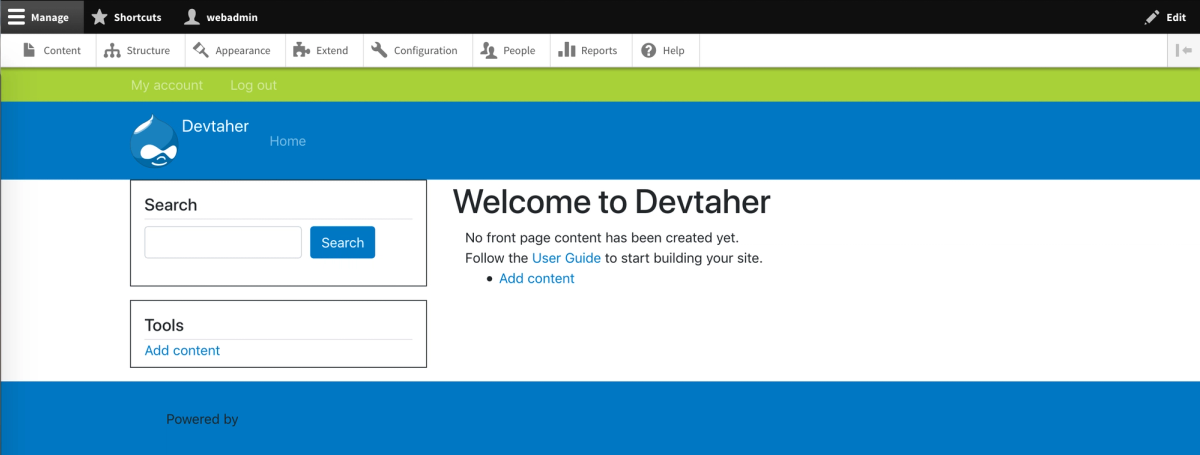 Setting up a custom Bootstrap theme with Drupal 8-04