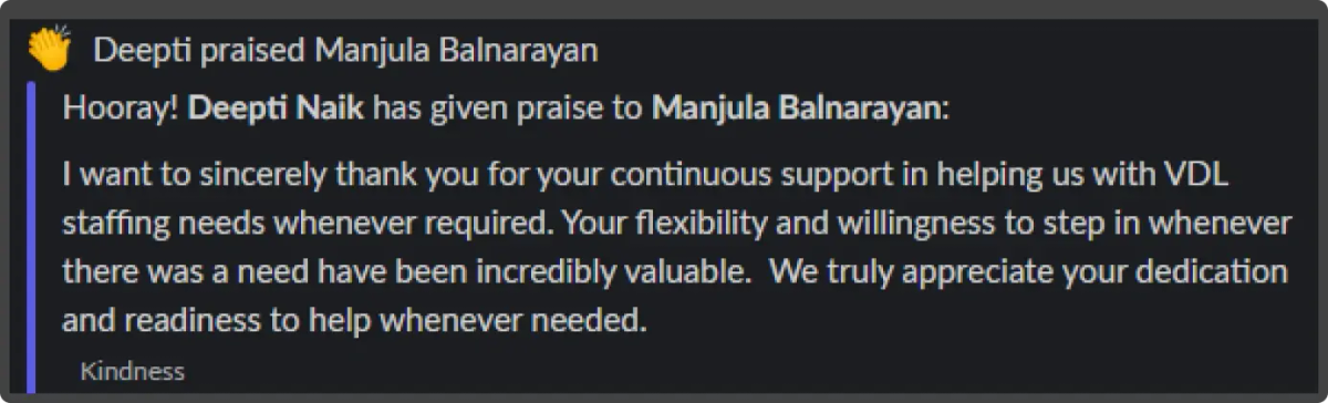 Axelerant recognition screenshot
