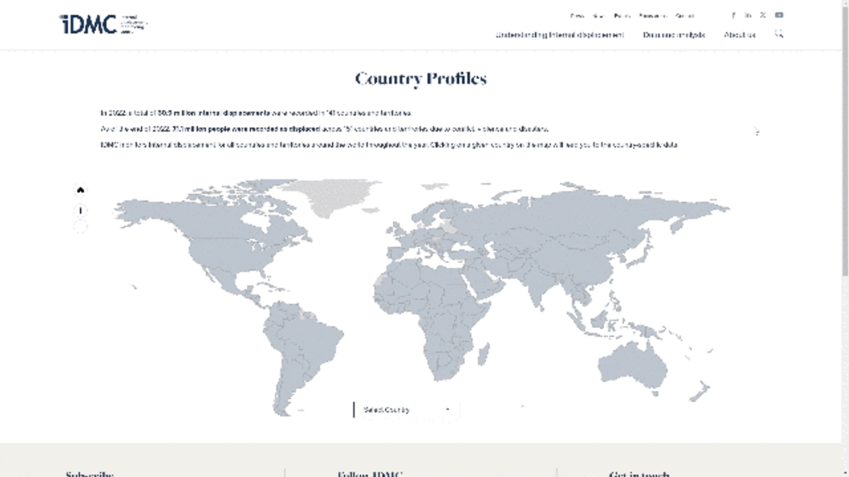 Enhanced Data Visualization Of Country Pages And IDMC Data Portal