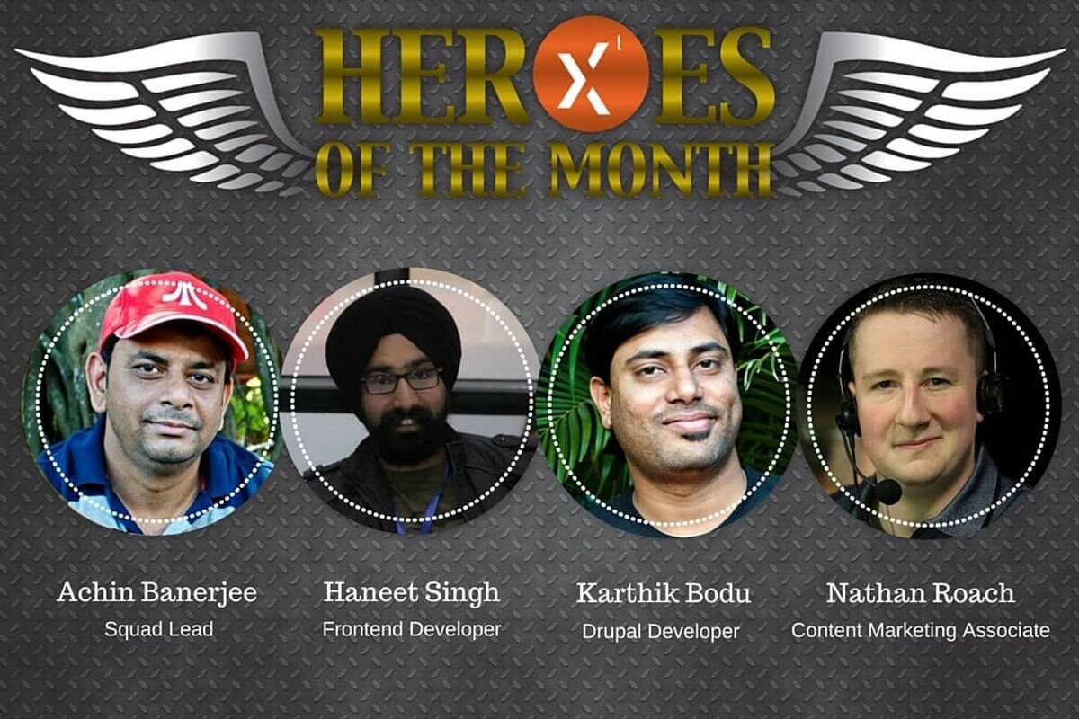 Axelerant Heroes of the month September 2015
