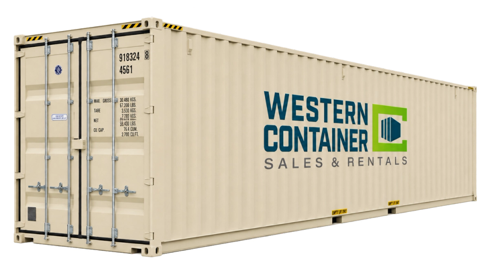 40-foot high cube shipping container