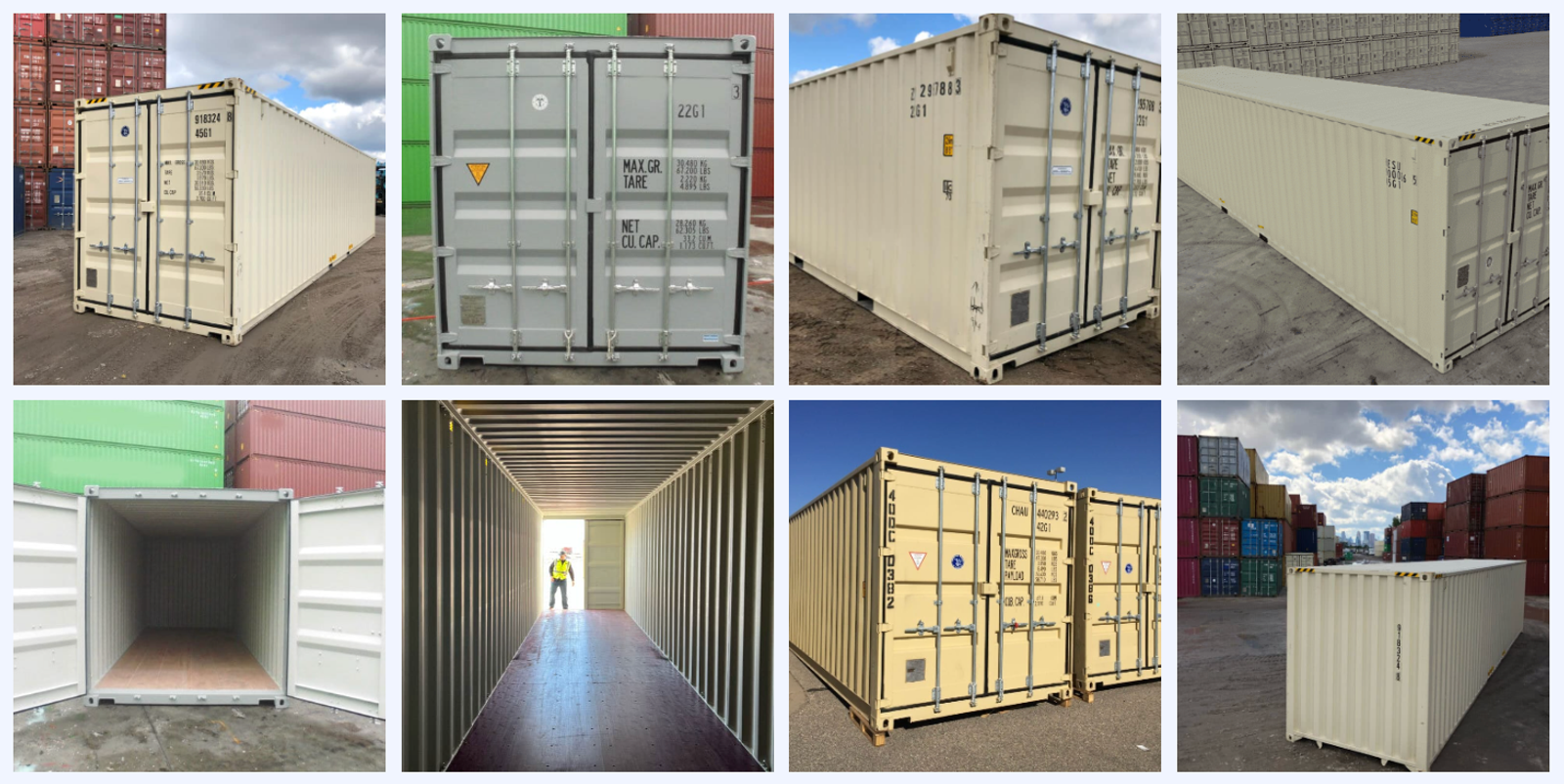 Container Condition: One-Trip container images