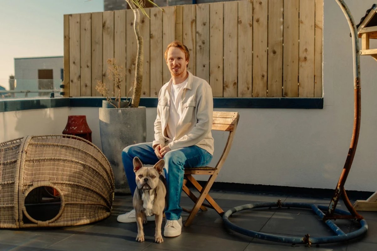 Alex Partridge and his dog