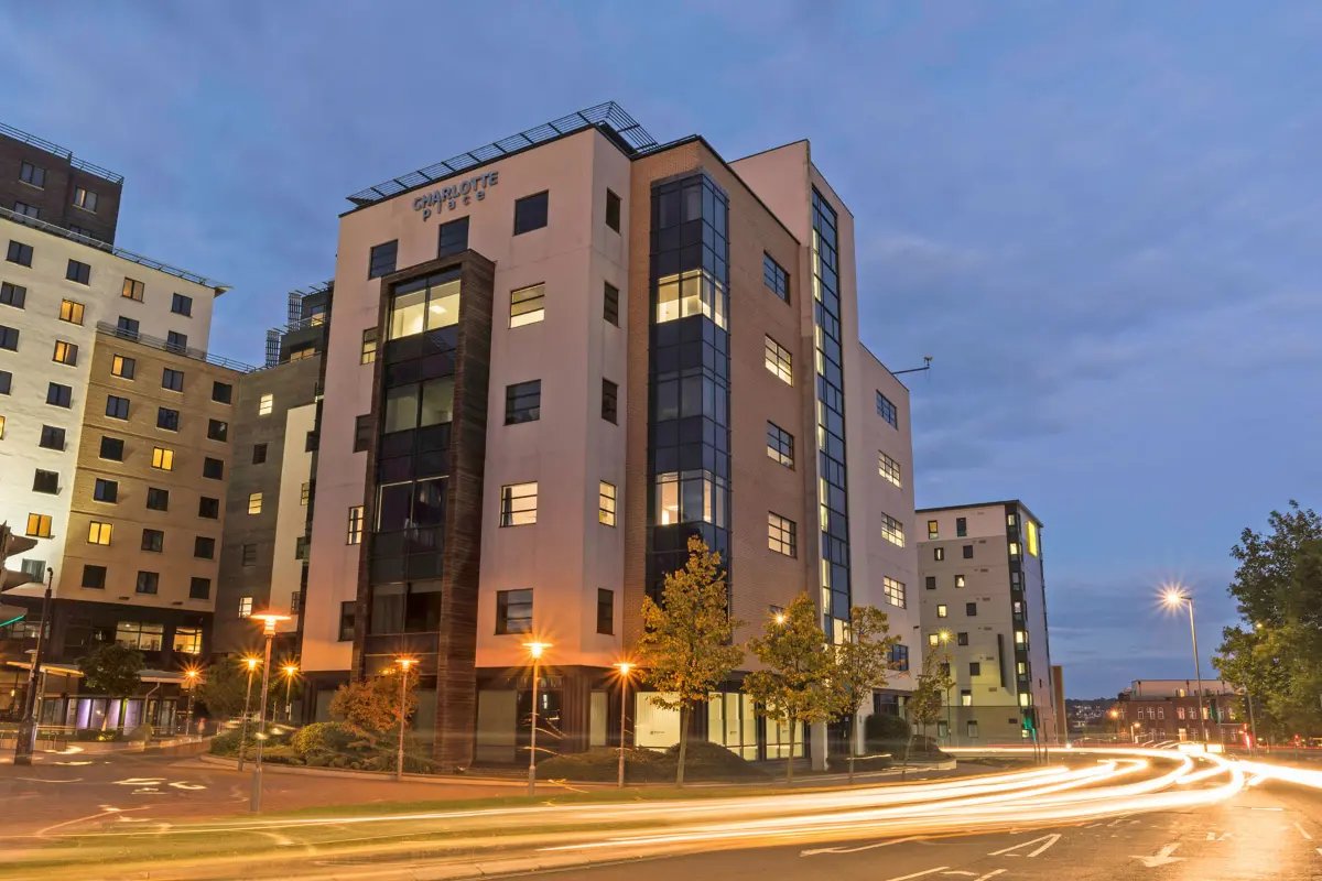 A modern building developed by Kingsbridge