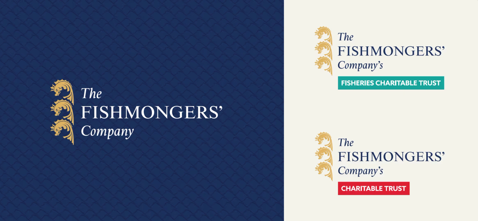 The master logo set of the Fishmongers' company