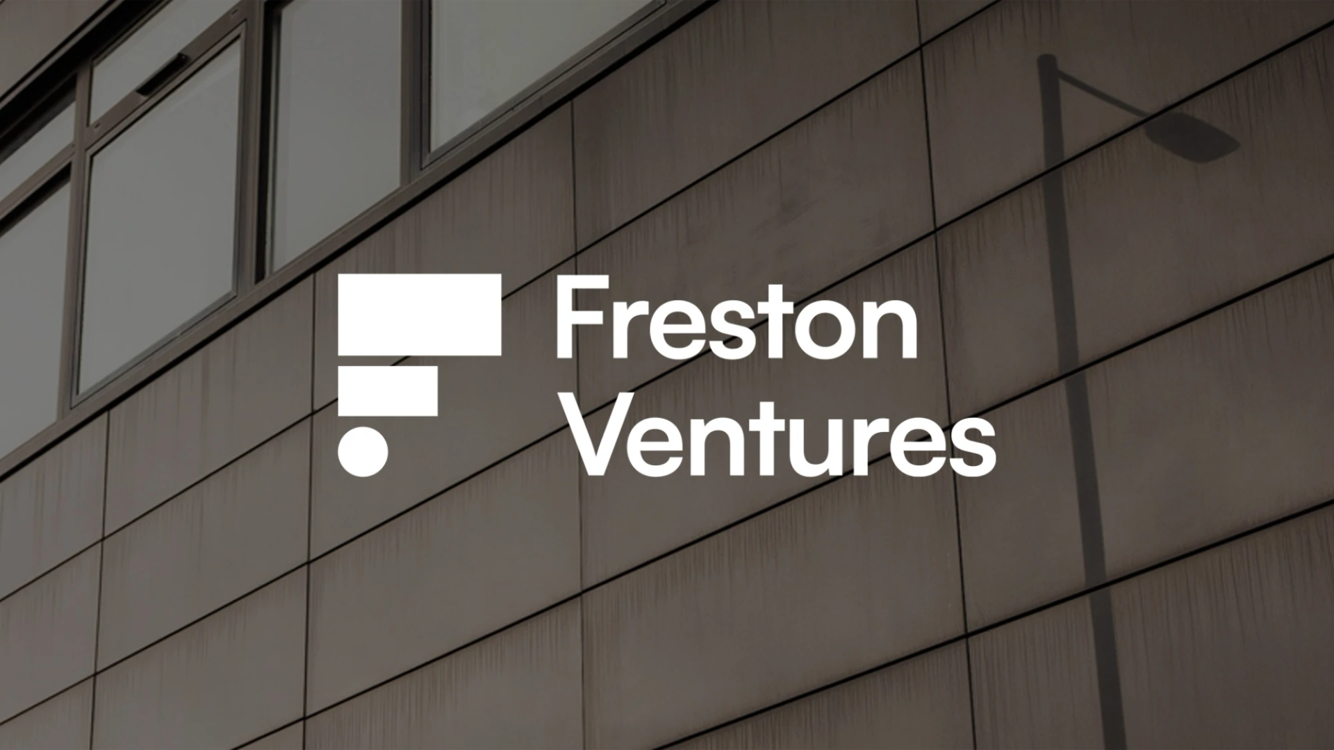 The Freston Ventures logo displayed as signage on the exterior of the building