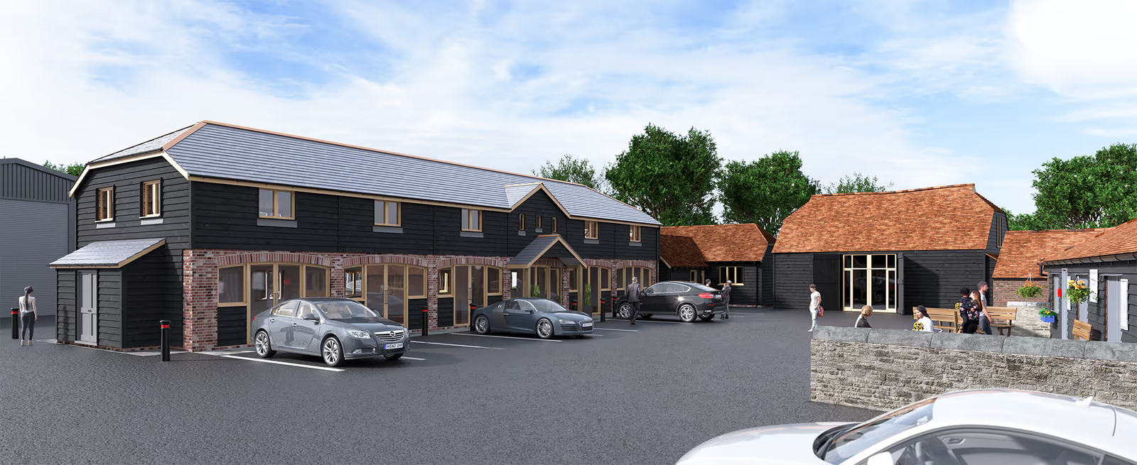 3D renders of Whipley Manor Farm