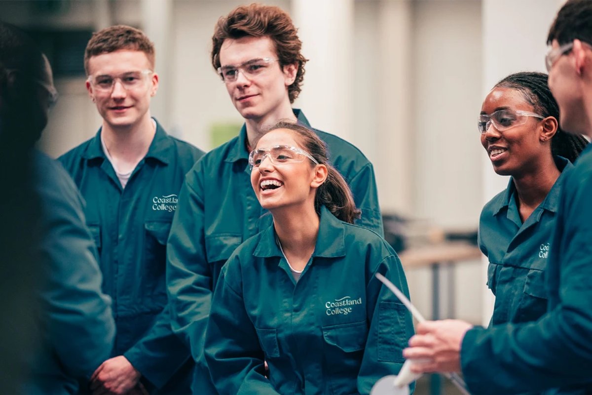A group of students at Coastland College