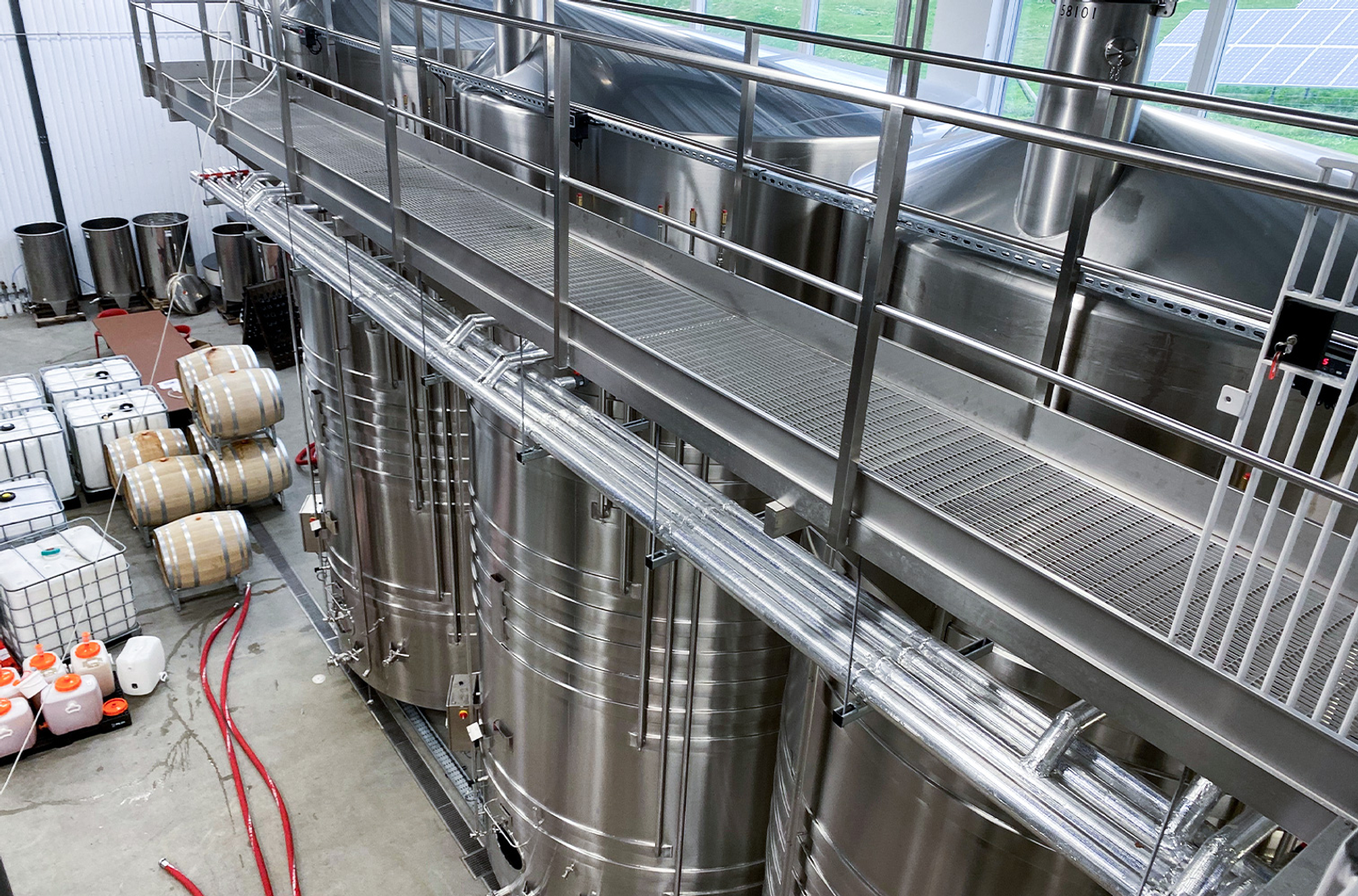 Vats to produce wine