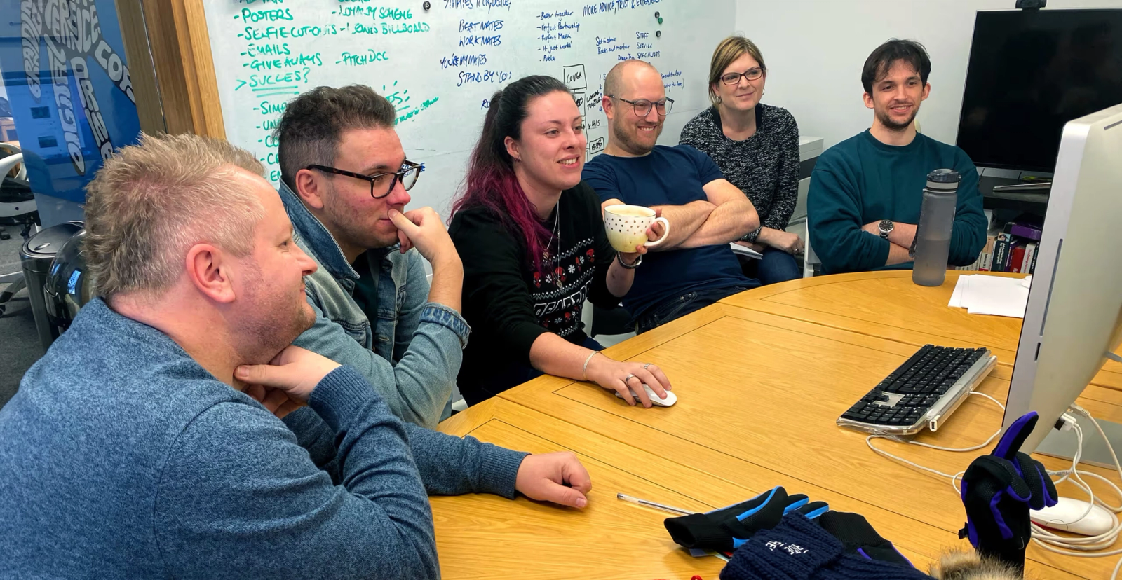 The Silverback team working on the rebrand