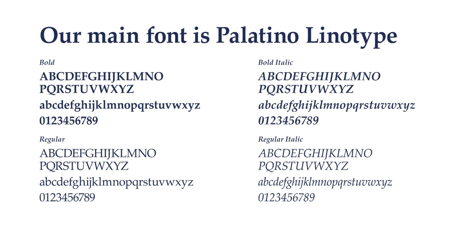 The Merchant Taylors typography and fonts display in blue and white.